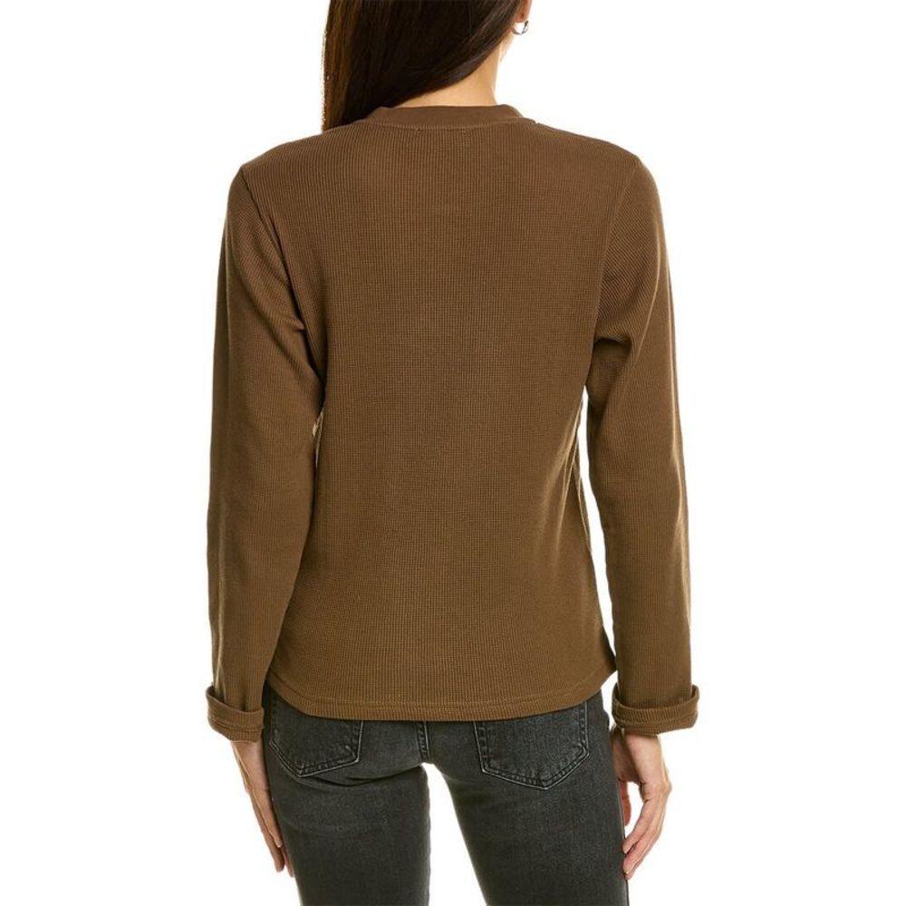 Onia Waffle Henley Top - Picture 2 of 3